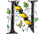Decorative letter N
